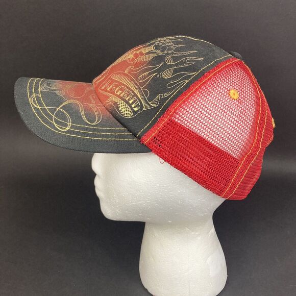 Disneyland Resort-Mickey Mouse-Rock Legend-Graphic Edge-Red/Black-Adult Snapback - Picture 3 of 12